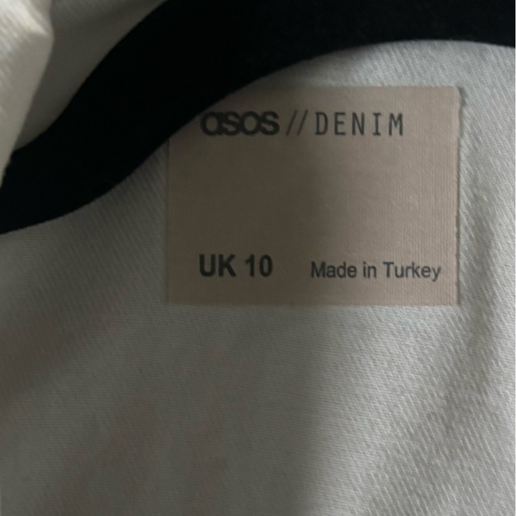 White Cropped Jean Jacket - Picture 3 of 4